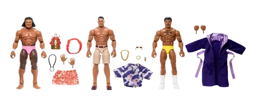 Toy WWE Elite Maivia Legacy 3-Pack The Rock Rocky Johnson Peter