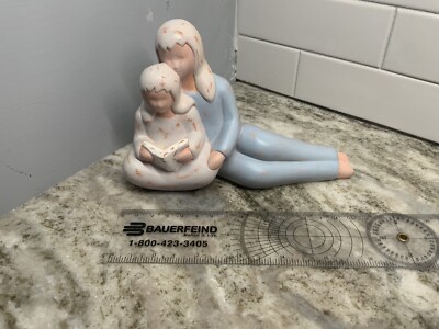 Gentle Souls 6'' Mother reading W/ CHILD Angel 80055 JOY Mind Spring Distressed