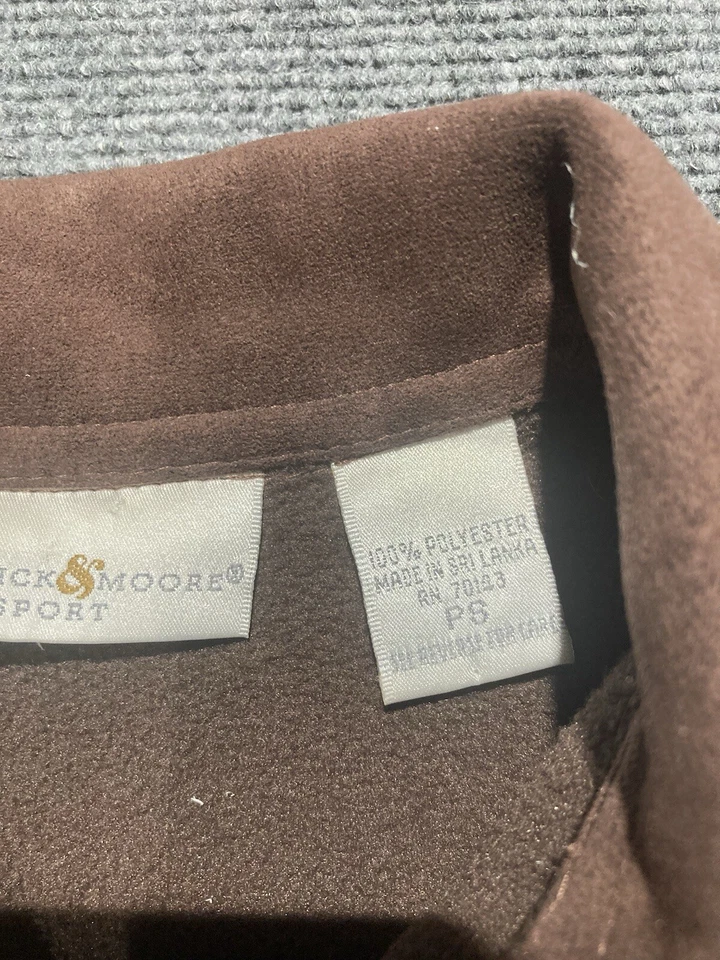 Chaqueta Preswick And Moore para mujer talla PS marrón manga larga cremallera completa  Foto 3 de 4