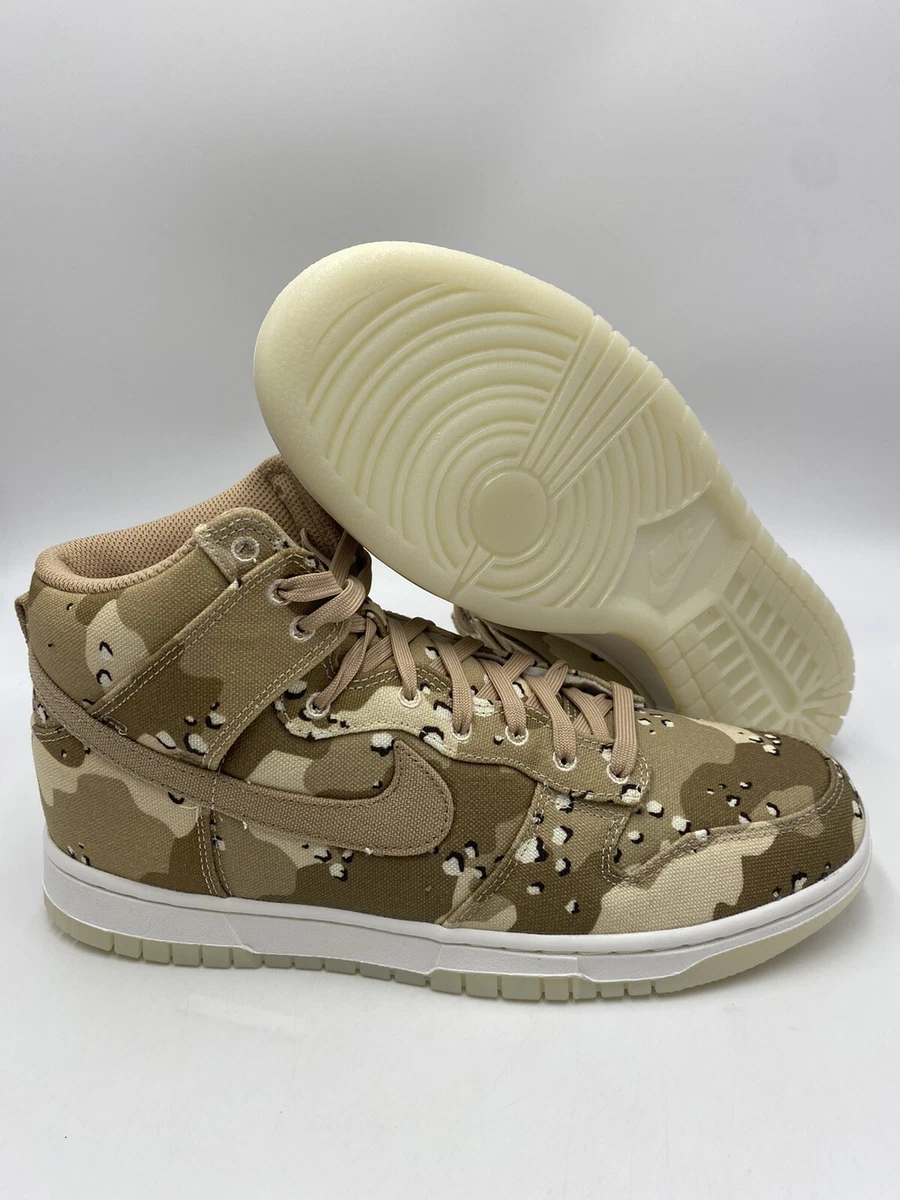 Nike Dunk High Desert Camo Sneakers DX2314 200 Size Women s 10 Size Men s 8.5
