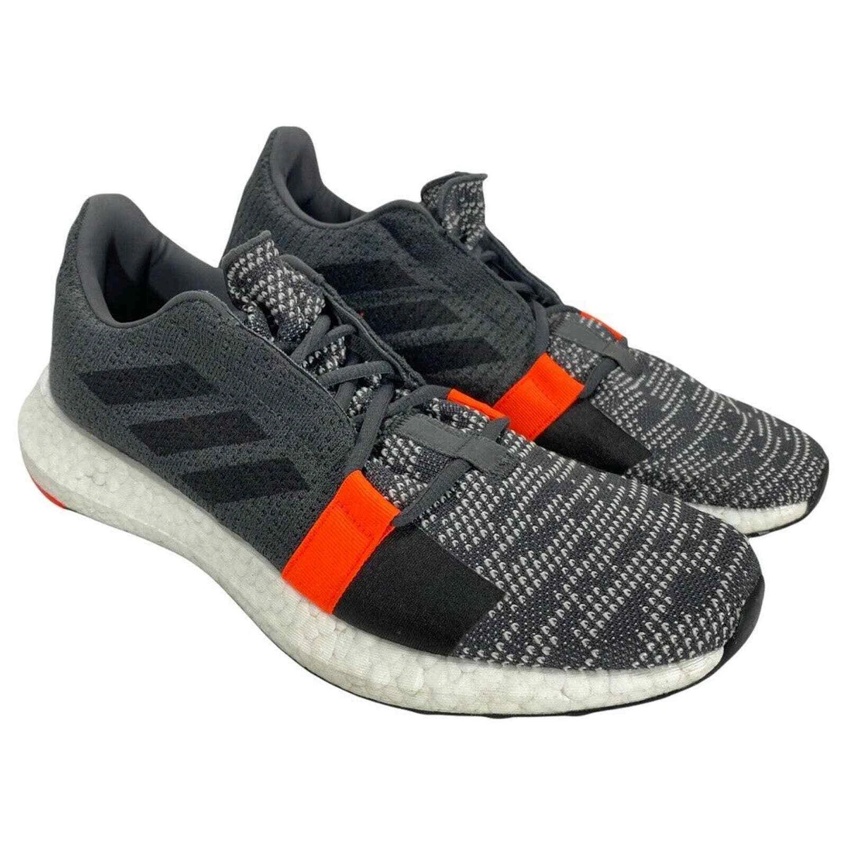 Adidas SenseBOOST GO M Running Shoes Gray Solar Red / Orange Sz 9.5 G26942 | eBay