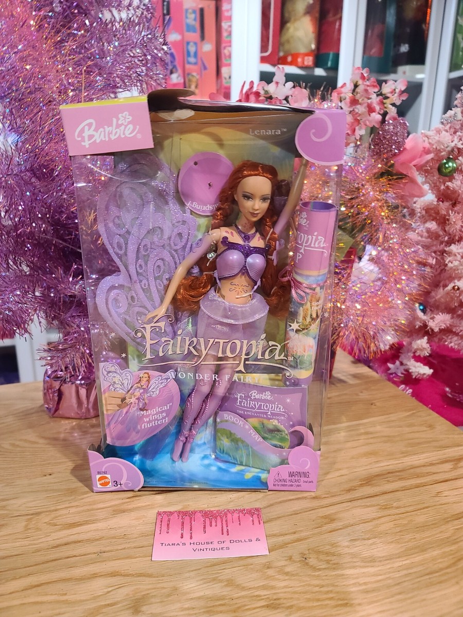 NIB! 2004 BARBIE FAIRYTOPIA WONDER FAIRY LENARA DOLL! IMPERFECT