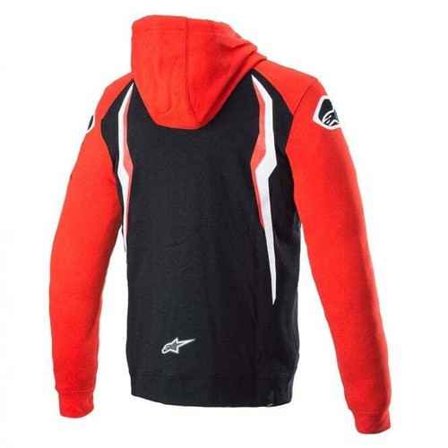 Sudadera con capucha oficial Honda Alpinestars para hombre casuals (roja/negra) - Imagen 2 de 12