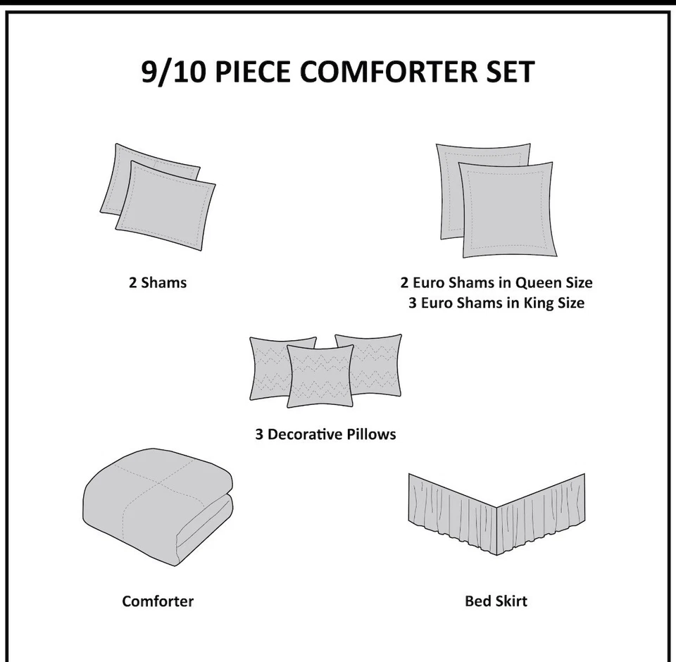 Juego de edredón jacquard Hampton Hill Canovia Springs Foto 2 de 4