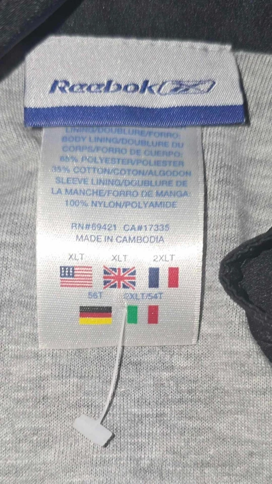 Orlando Magic Reebok NBA Team Issued Track Suit Jacket + Pants XL Tall - Image 4 of 4