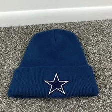 Vintage 90s Dallas Cowboys Beanie Hat Rossmor Industries Winter Knit USA Made