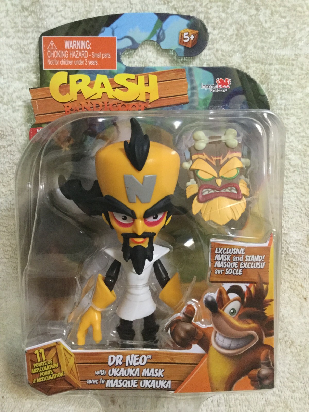 Crash Bandicoot * DR NEO * 5” Action Figure Wave 1 Head Start Toys 2021