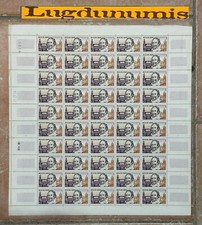 Planche Timbre N° 1386 50 Timbres 1963 30 C. Hugo de Groot Homme d'Etat Néerland