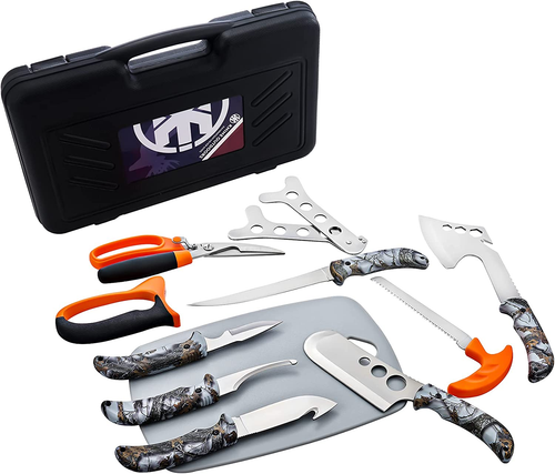 Hunting Deer Knife Set Field Dressing Kit Portable Butcher Game Processor Set, 1 - Picture 7 of 12