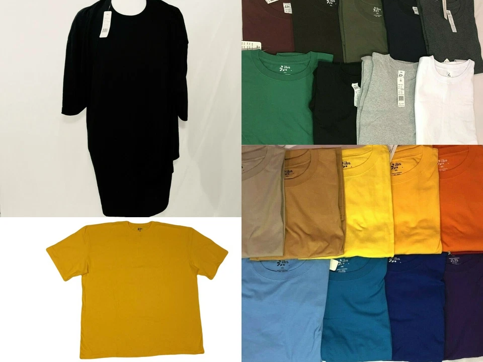 Mens Heavyweight T Shirts Plain Short Sleeve Tee Cotton BIG TALL 4XL to 10XL - Image 2 of 4