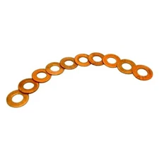 FUEL INJECTOR COPPER WASHERS (x10) FOR SOME MASSEY FERGUSON TRACTORS