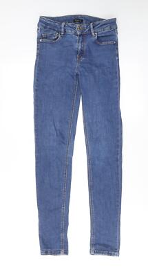 Mossimo Damen Skinny Jeans blau Baumwollmischung Größe W26