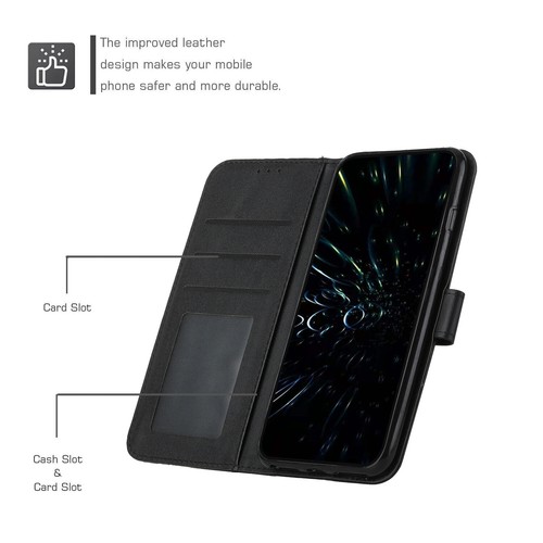 For OPPO Reno8 Pro 5G Reno 10 5G Leather Card Slot Shockproof stand case cover - Picture 6 of 13