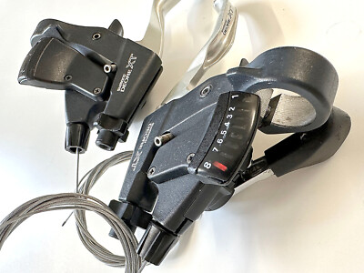 Shimano XT ST-M739 3x8spd STI Dual Control Shifters & Brakes + New