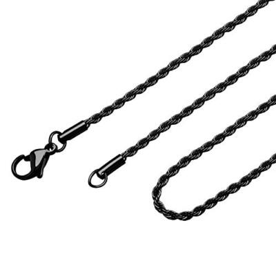 Collana a catena intrecciata in acciaio inossidabile - Italia