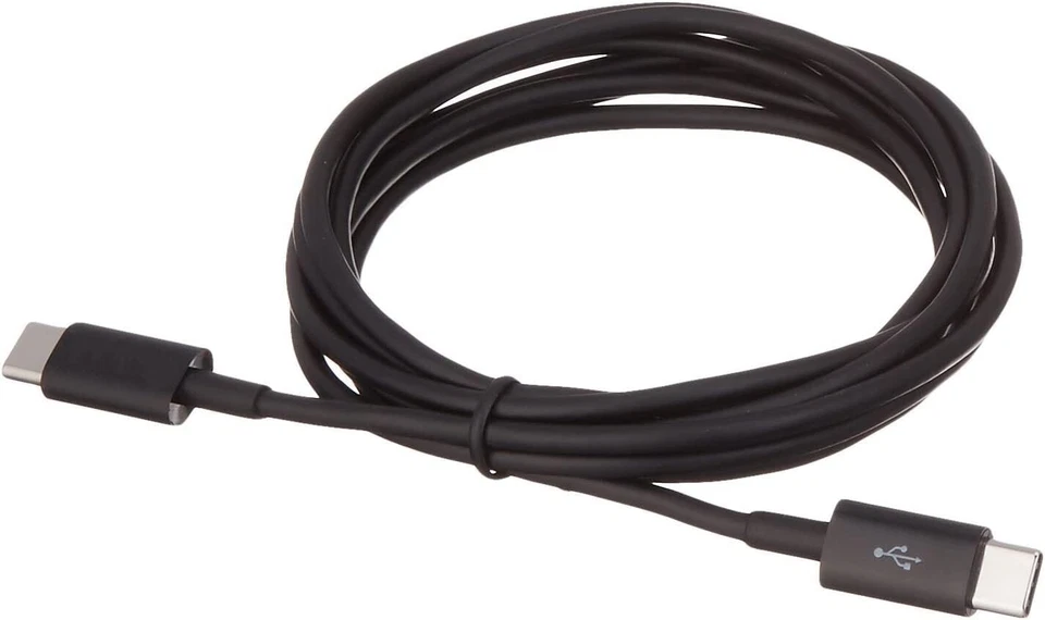 USB Type-C to USB Type-C 2.0 Data Sync And Charger Cable – 3.3ft (1 Meter) Black - Image 2 of 4