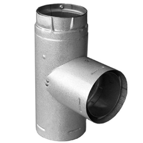 PelletVent Pro 4 Single Tee with Clean-Out Cap Galvalume 662492541913 |  eBay