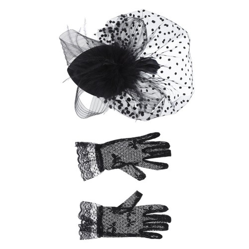 Ensemble De Chapeau Mesh Accessoire expédition Cheveux Féminin La Mariée