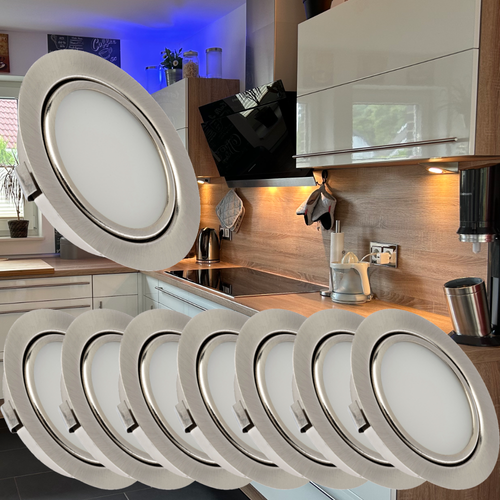Superflache LED Möbel Einbauspots Milena 12V 3W mit Zuleitung 1.8m - ohne Trafo - Bild 13 von 15