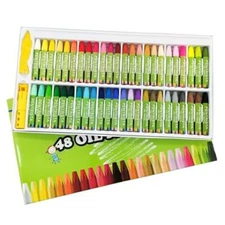 Oil Pastels Set of 48 Assorted Colors, Non-Toxic Soft Oil Pastel 48 Colors
