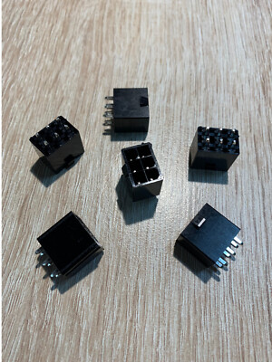 Molex 6 Pin PCIe Buchse 5569 Female 4,2mm in Schwarz, lötbar - grader Anschluß