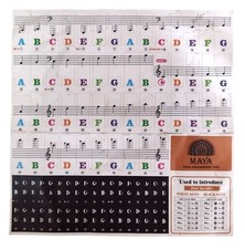  NEW  Piano Keyboard Stickers for 88/61/54/49/37 Keys