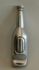 Silver Metal Beer Bottle Shaped Bottle Opener 