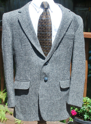 HARRIS TWEED Spean Bridge Woolen Men's 2-Button Blazer Sport Coat 42+- Scotland 