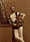CDV ACROBAT TIGHTROPE WALKER DAREDEVIL CHARLES BLONDIN MEDAL MUSCULAR PHOTO