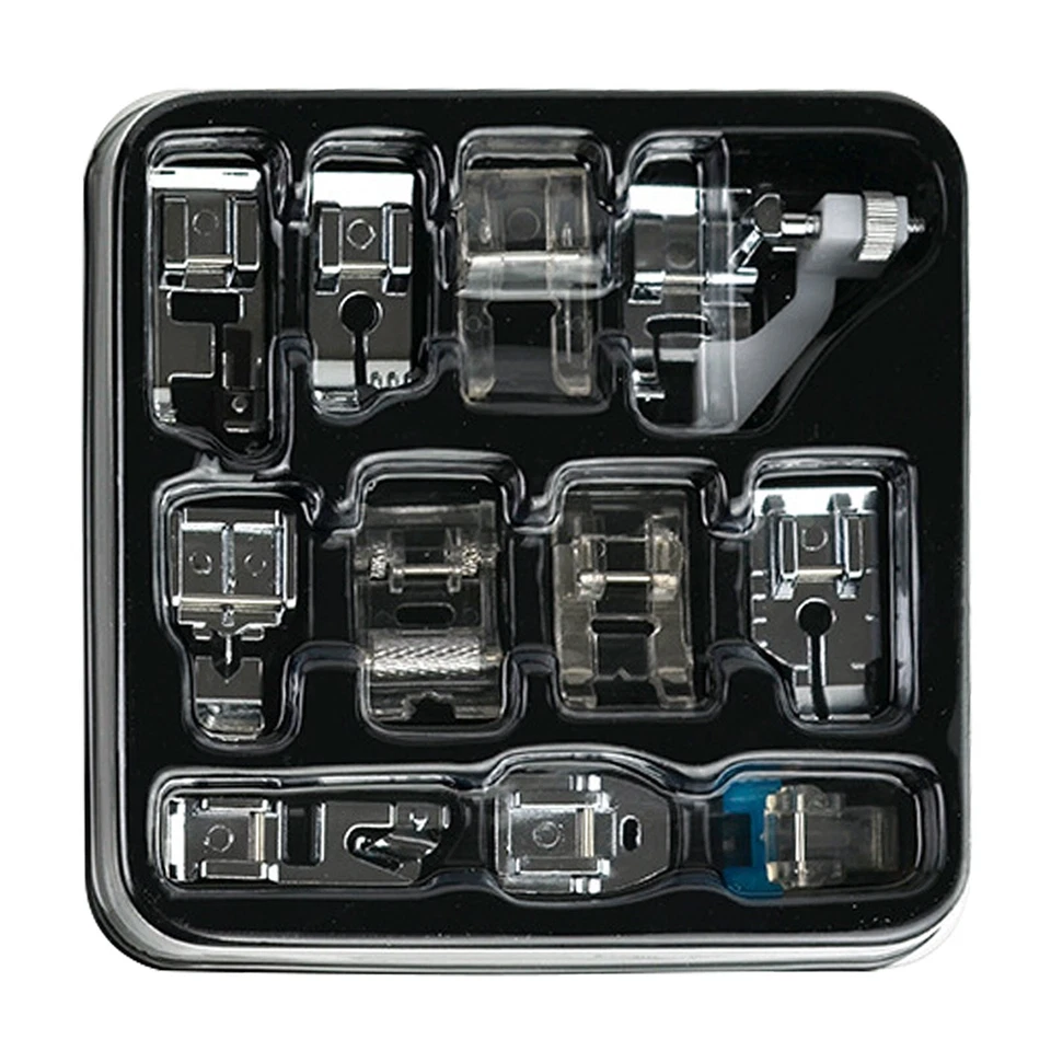 618 Mini Elektro-Nähmaschine mit 42-teiligem Nähset+25-teiligem Patchwork+Fadenh - Bild 3 von 4