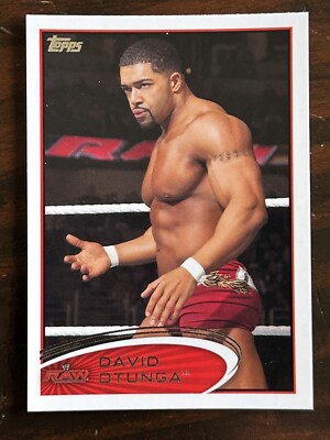 2012 WWE David Otunga #69 RAW Superstar Topps Wrestling Card 1D04
