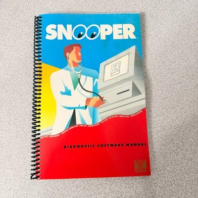 Snooper Diagnostic Software Manual 1992 Maxa Corporation Vintage Computing