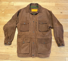 Vtg Timberland Genuine Waterproof Lambskin Leather Ranch Barn Coat Men's Large