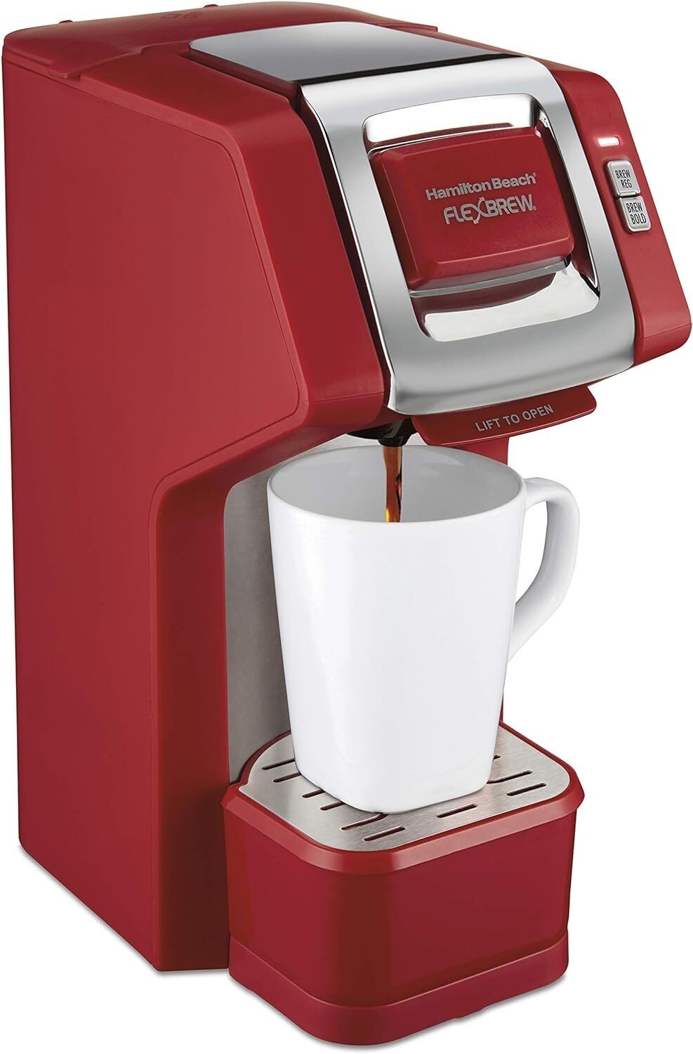 Compatible W/pod Packs And Grounds 1-cup Red