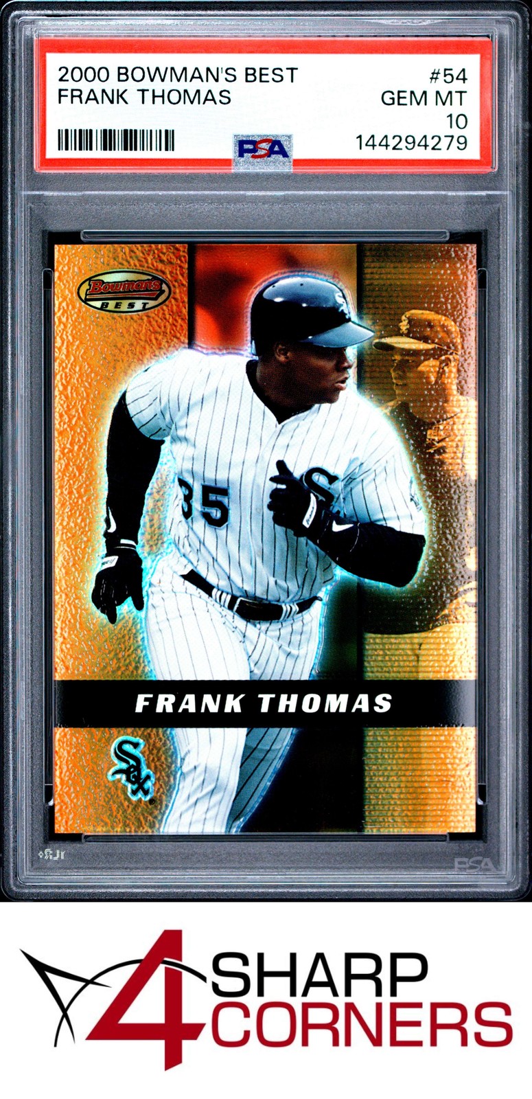 2000 BOWMAN'S BEST #54 FRANK THOMAS WHITE SOX HOF PSA 10