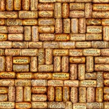 Cork Barrel Corks Fabric by Quilting Treasures