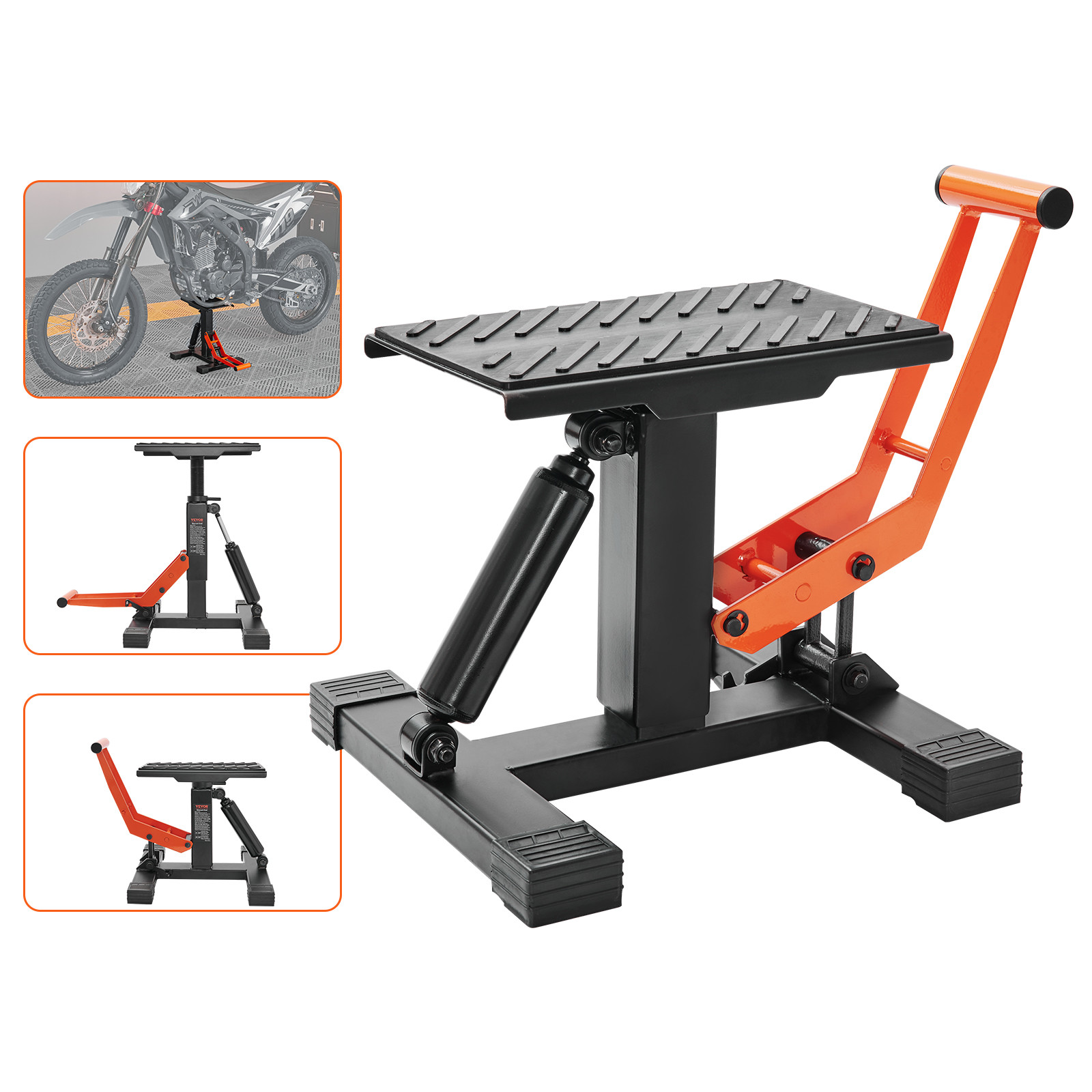 Dirt Bike Lift Stand 440 LBS Adjustable Hydraulic Lift Jack for Dirt Bike