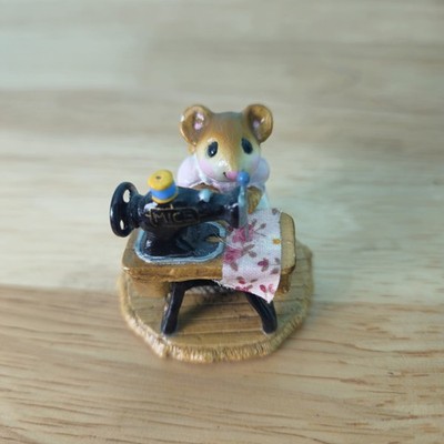 Wee Forest Folk Miss Bobbin Seamstress  (Pink dress) Signed