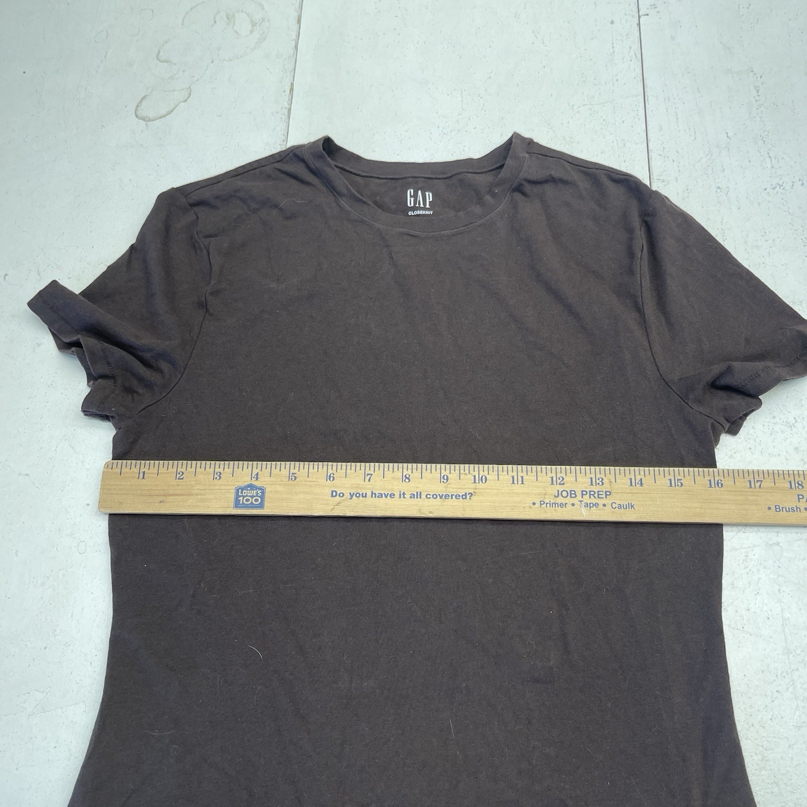 Gap Brown Close Knit Short Sleeve Basic Cotton Bl… - image 6