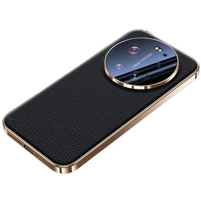 Phone Case for Xiaomi 17 Ultra Leather Electroplated Cover With Lens Protector