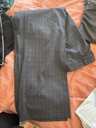Veronika Maine Pants Womens Size 16 Grey Check