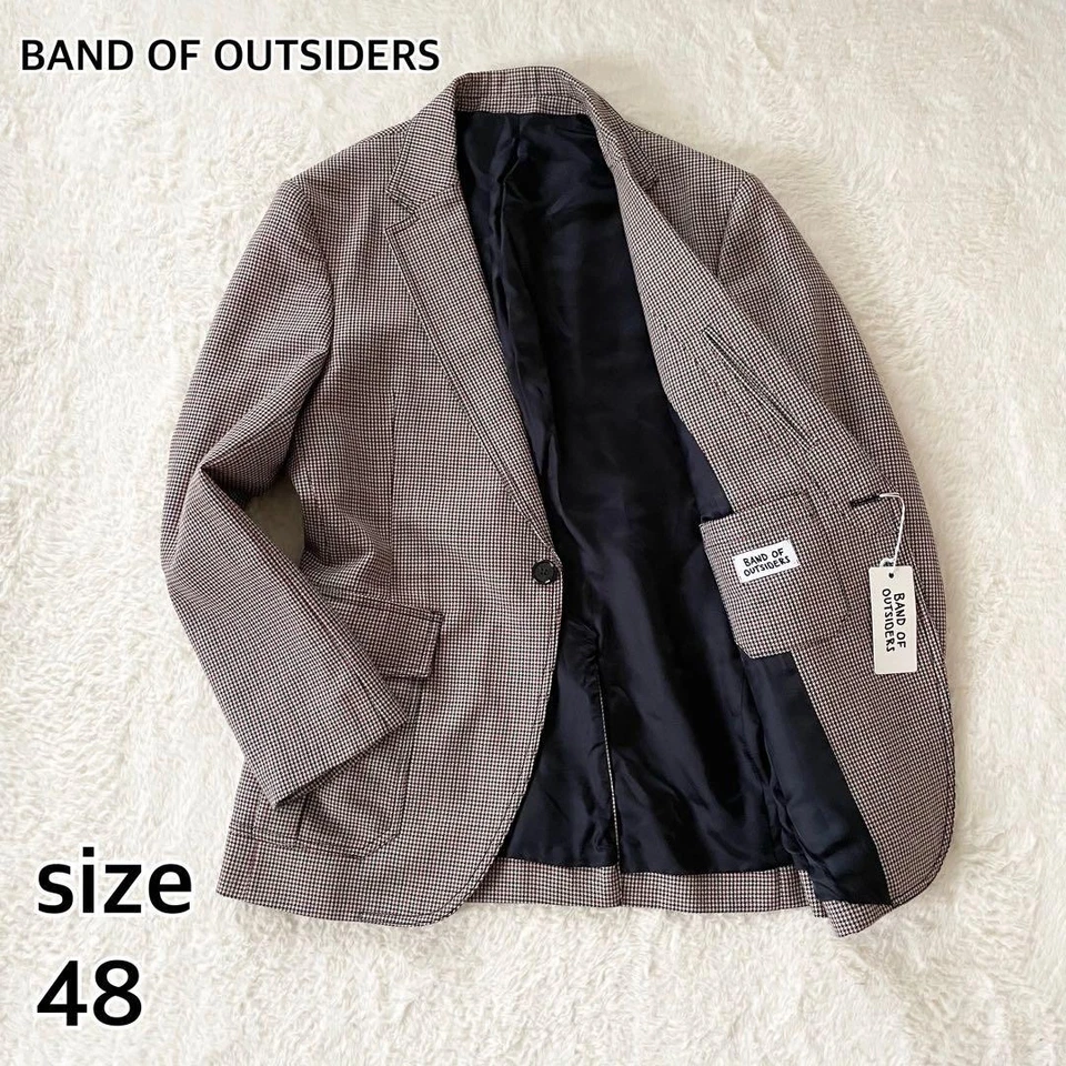 Band of Outsiders Tailored Jacket Chidori Check 48 Unused with tags England - Image 3 of 4
