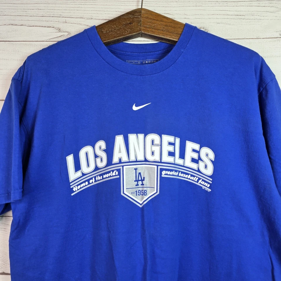 Camisa De Colección Los Angeles Dodgers Y2K Nike Center Swoosh 2 Caras Para Hombre Talla Grande”  Foto 2 de 4