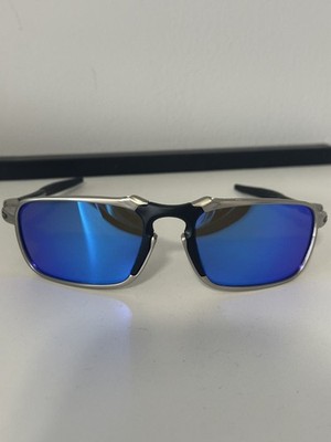 Oakley Badman Metal Silver Frame Polarized Blue iridium Lens