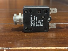 W58-XB1A4A-10 AMP: 10 Potter and Brumfield Circuit Breaker (50V)