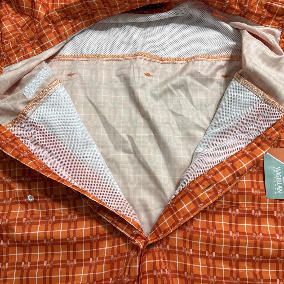 Kamigawa Deck Chemise De Pêche Magellan Outdoors 2XL Grise Avec Logo Whataburger - Occasion Chemise UV Protection Casual