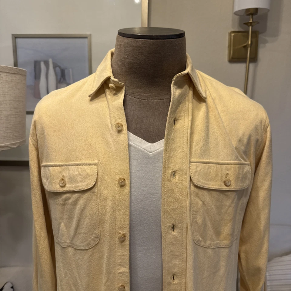 Polo Ralph Lauren S Gamuza/Cuero RRL Caqui Trabajo Western Camisa Chaqueta Foto 2 de 4