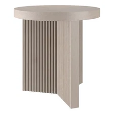 Henn&Hart 22" Alder White MDF Side Table