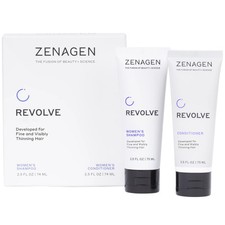 Zenagen Revolve WOMEN Hair Loss Thickening Shampoo, Conditioner 2.5oz Duo Travel