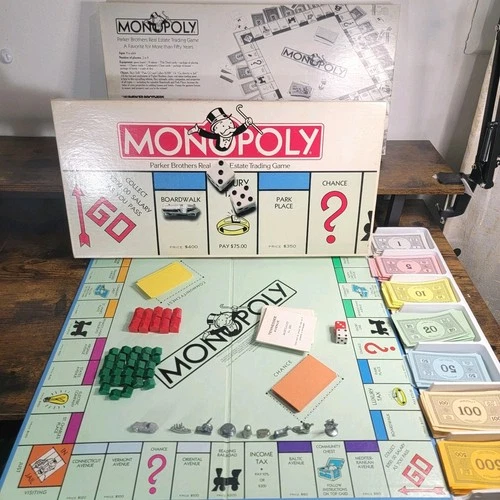 Parker Brothers Monopoly Board Game Classic 1985 Vintage